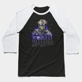 The Darkness is my Partner, Tacticool style Baseball T-Shirt